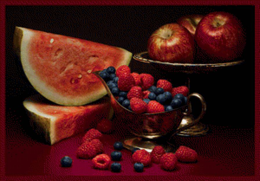 Натюрморт - вышивка крестом - предпросмотр