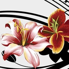 Схема вышивки «ЛИЛИИ»