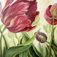 Схема вышивки «Тюльпаны»