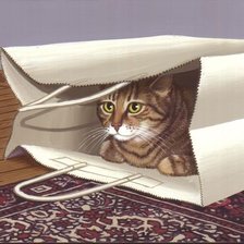 Схема вышивки «кот»