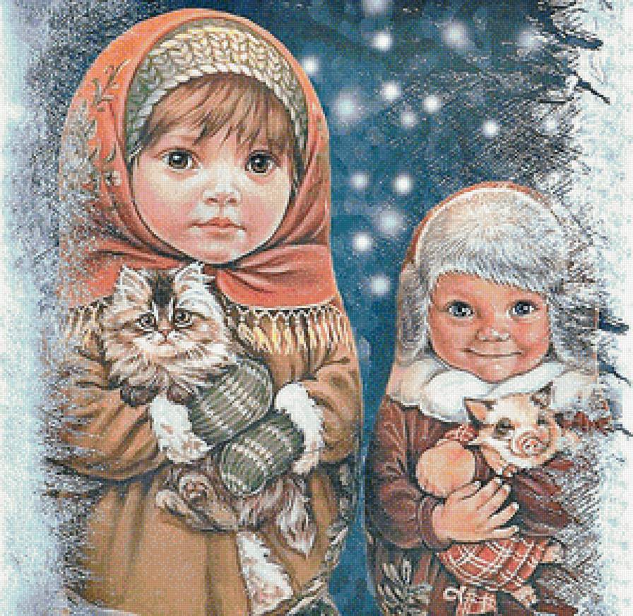 рождество - дети. рождество. людмила романова. матрешки - предпросмотр