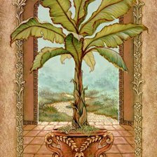 Схема вышивки «банановое дерево»