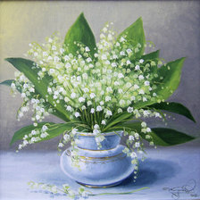 Схема вышивки «Ландыши»