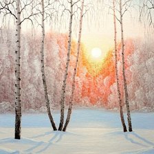 Схема вышивки «Березки»