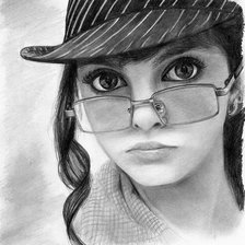 Схема вышивки «девушка»