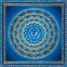 Схема вышивки «Мандала "Вишуддха"»