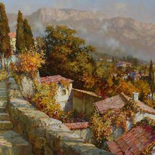 Схема вышивки «Пейзаж»