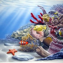 Схема вышивки «морское дно»