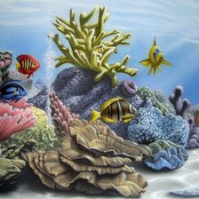 Схема вышивки «подводный мир»