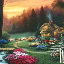 Схема вышивки «Пейзаж»