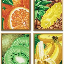 Схема вышивки «фрукты»