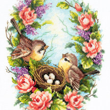 Схема вышивки «семейное гнездышко»