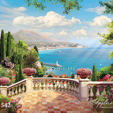 Схема вышивки «Пейзаж»