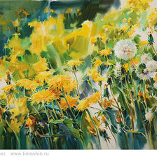 Схема вышивки «одуванчики»