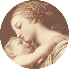 Схема вышивки «Мадонна с младенцем»