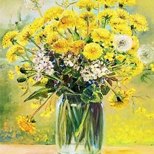 Схема вышивки «Одуванчики»