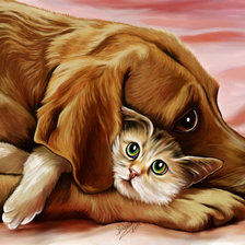 Схема вышивки «Друзья»