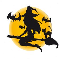 Схема вышивки «ведьма»