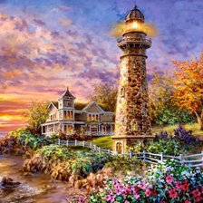 Схема вышивки «Маяк»