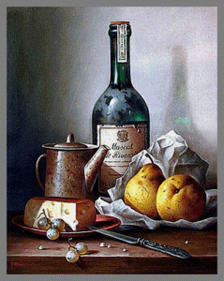 Натюрморт - вышивка крестом - предпросмотр