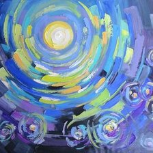 Схема вышивки «мерцание ночи»