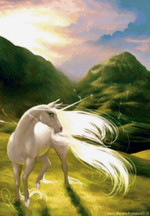 Единорог - единорог, фэнтези, сказка, лошадь - предпросмотр