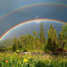 Схема вышивки «Радуга»