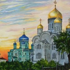 Схема вышивки «Храм»