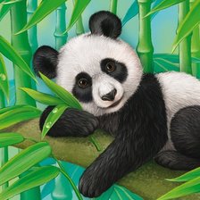 Схема вышивки «Панда»