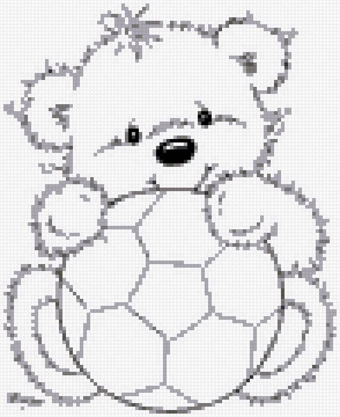 мишка и мяч - предпросмотр