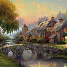 Схема вышивки «домик»