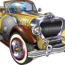 Схема вышивки «автомобиль»