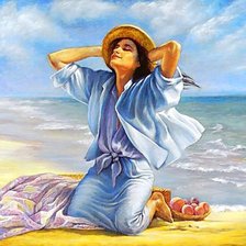 Схема вышивки «По картине худ. Ирины Каркаби "Солнце"»