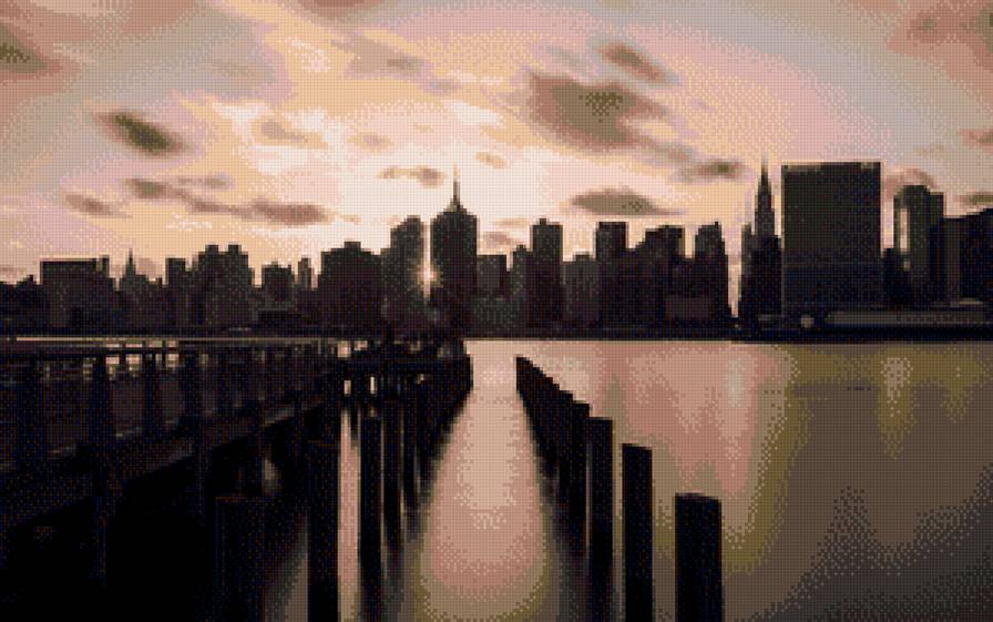 №1228520 - город, река, пейзаж - предпросмотр