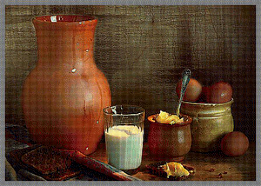 Натюрморт - вышивка крестом - предпросмотр