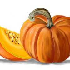 Схема вышивки «Тыква»