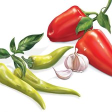 Схема вышивки «Овощи»