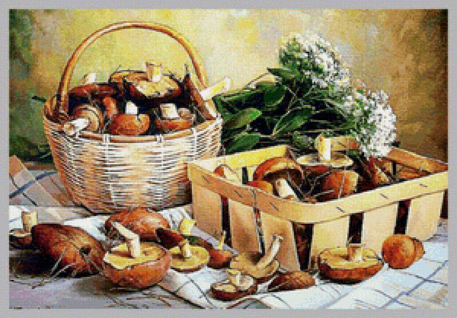 Натюрморт - натюрморт вышивка крестом - предпросмотр