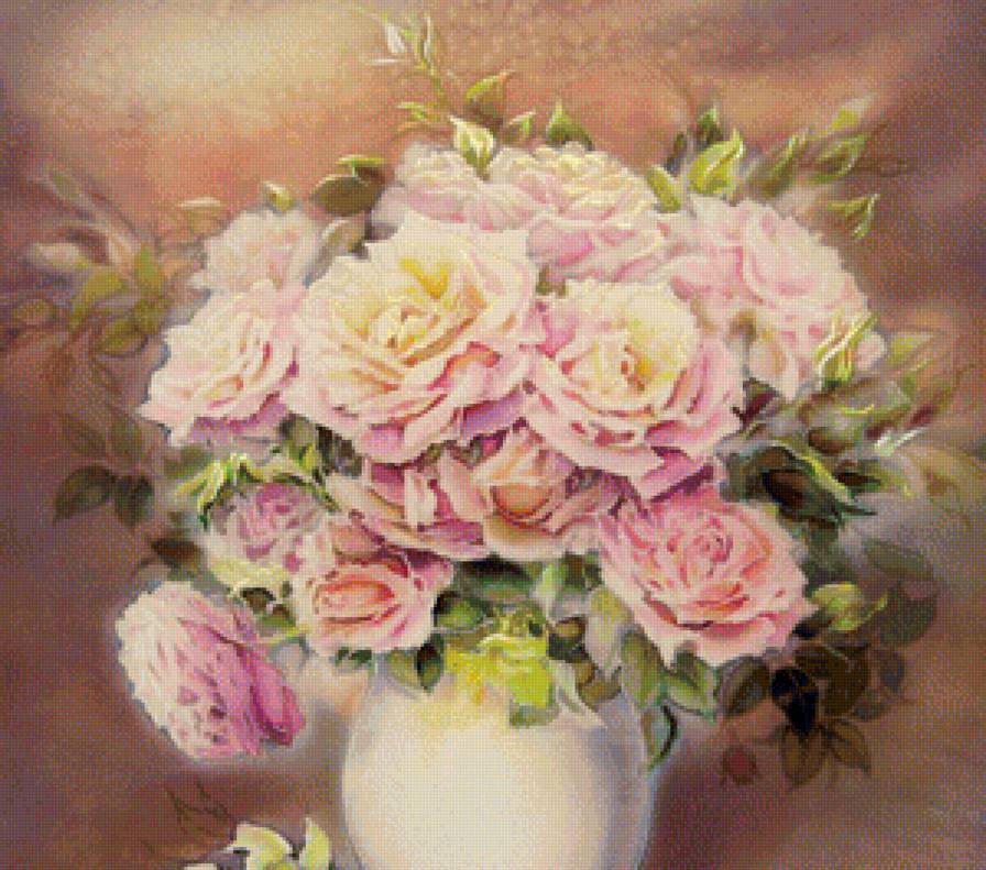 розы - цветы, розы, картина - предпросмотр