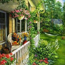 Схема вышивки «на даче»