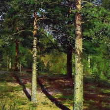 Схема вышивки «Шишкин, "Сосны, освещённые солнцем"»