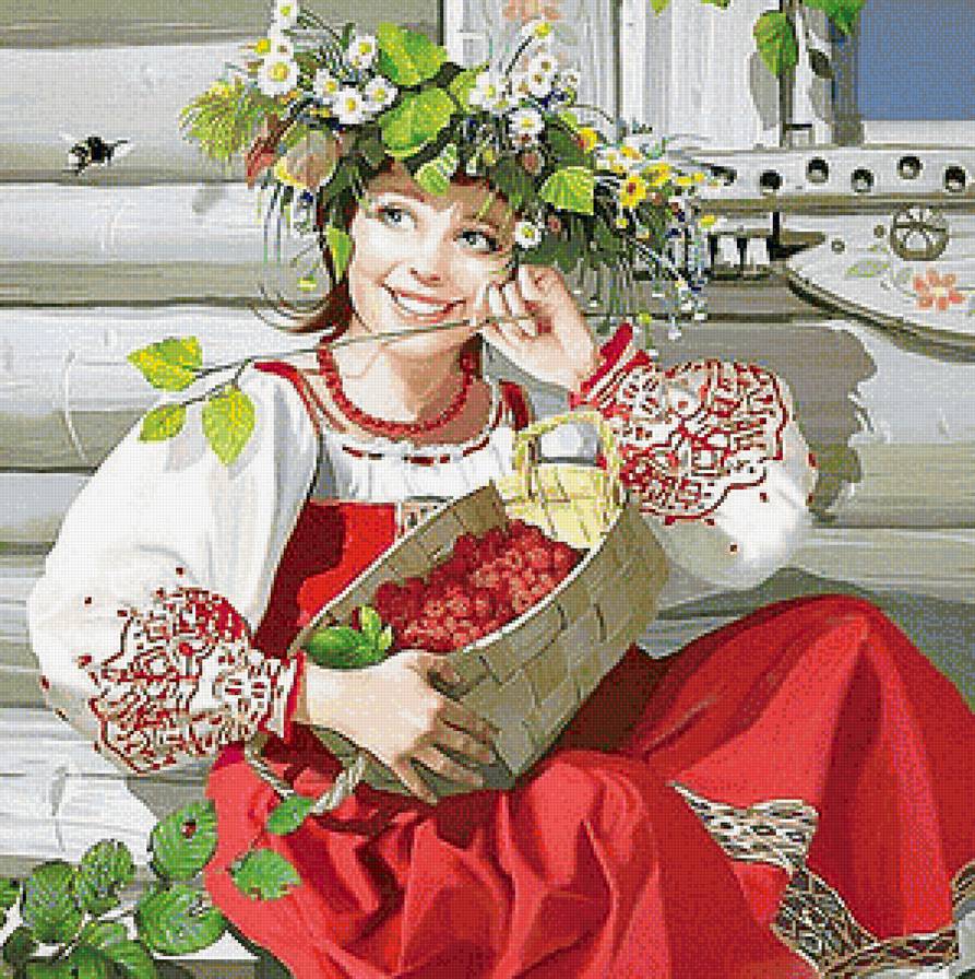 девушка с малиной - девушка.малина - предпросмотр