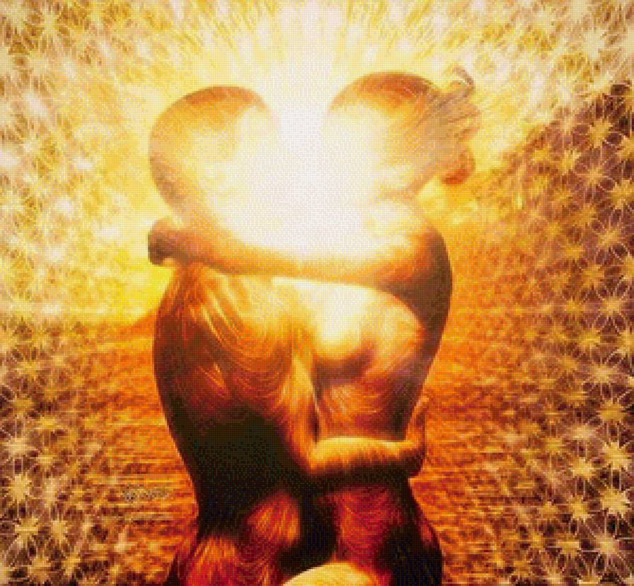 Пара единства двух душ - единство, мужчина и женщина, тантра, любовь - предпросмотр