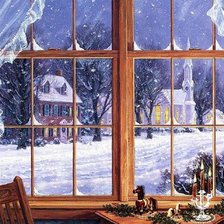 Схема вышивки «ЗИМНИЙ ВЕЧЕР»