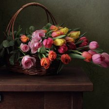 Схема вышивки «весенний букет»