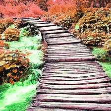 Схема вышивки «Мостик через речку»