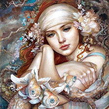 Схема вышивки «созвездие рыб»