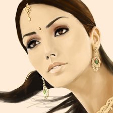 Схема вышивки «Индианка»