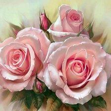 Схема вышивки «розы»