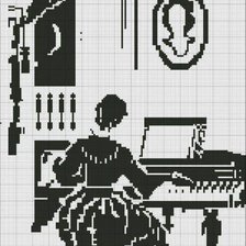 Схема вышивки «DAMA»